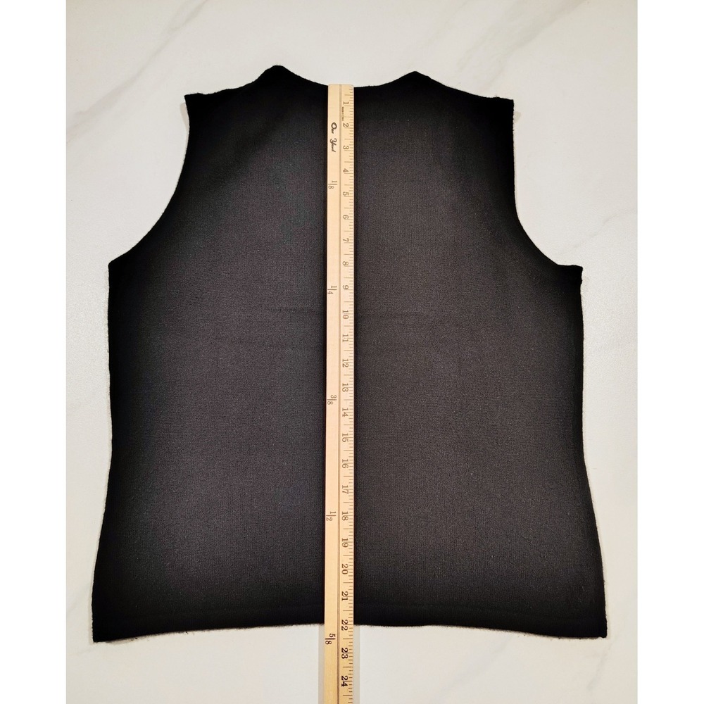 VTG Valerie Stevens Cashmere Sleeveless Sweater Shell Crew Neck Two Ply Large - Picture 6 of 7